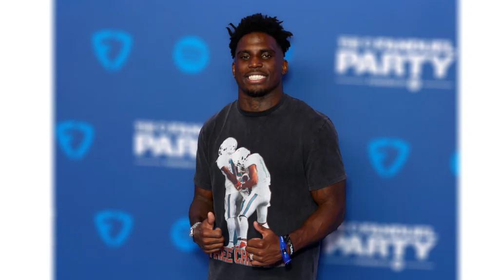 Tyreek Hill attends FanDuel's Super Bowl Party.