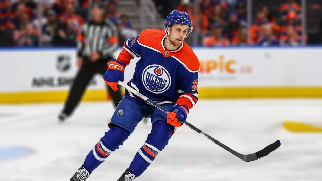 Edmonton Oilers Right Wing Connor Brown in action in the game three of the Western Conference Final against Dallas Stars.